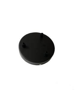 Stropná rozeta okrúhleho tvaru pre 3 svietidlá, 150 mm, čierna
